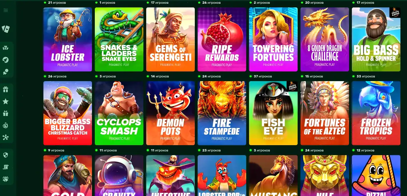 Игровой процесс в казино Фараон